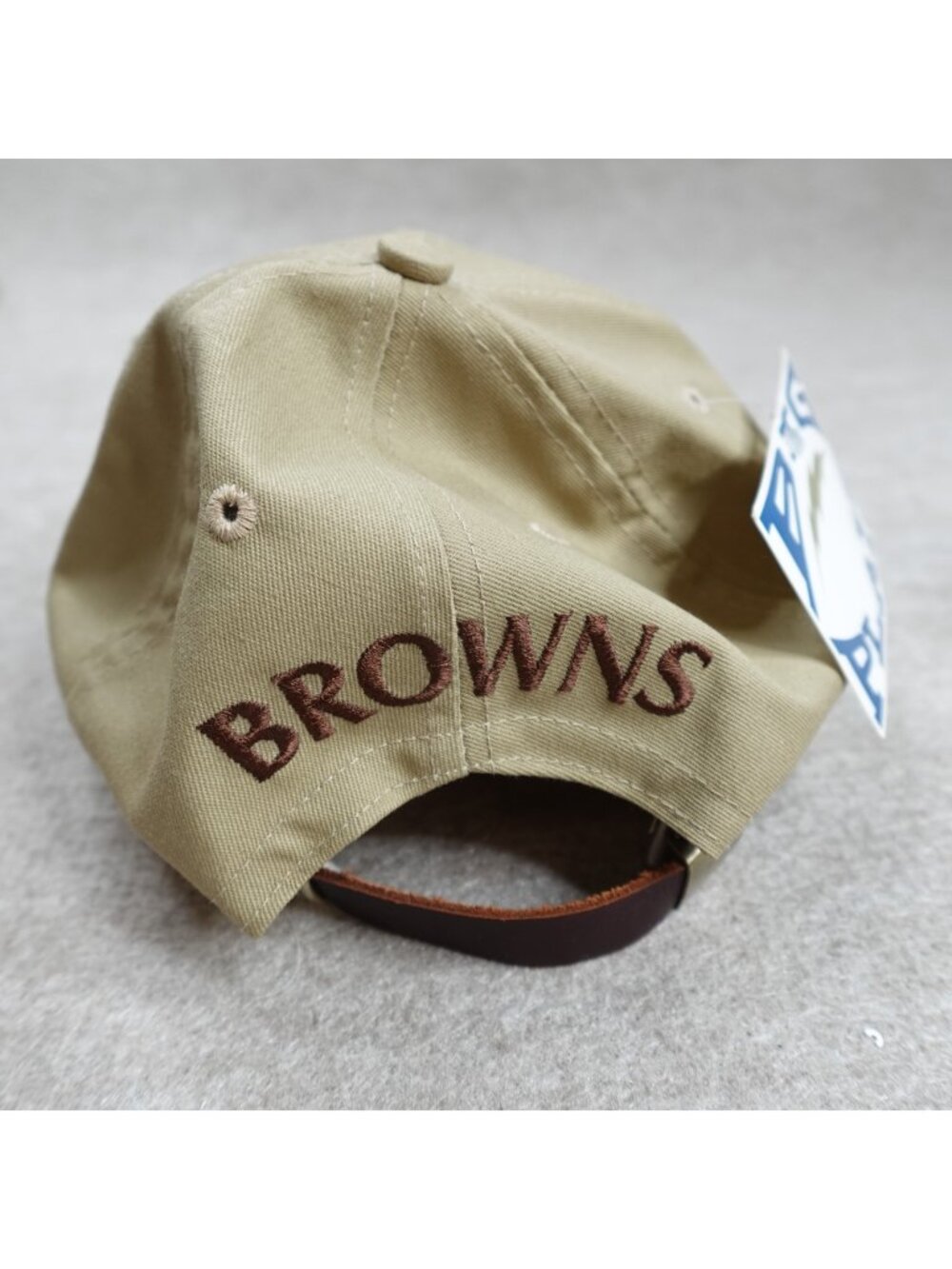 Cleveland Browns Hat Beige Embroidered NFL Draft 2000 Vintage Block Head
